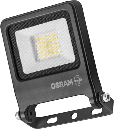 OSRAM ENDURA FLOOD PC 20W LED-schijnwerper, 4000K koel wit, 1800 lumen, IP65-schijnwerper voor buiten, gerecycled aluminium, stralingshoek 110°