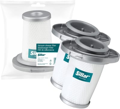 Sillar, set 2 stofzuigerfilters, HEPA, wasbaar, anti-allergeen, geschikt voor Rowenta X-Force Flex Row, Tefal X-Force Flex, vervanging voor filters ZR009006