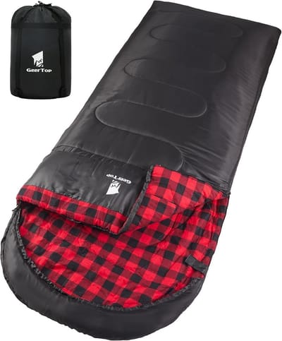 XXL Slaapzak Flannel 4 Seizoenen Extra Groot voor Volwassenen - Kamperen en Outdoor