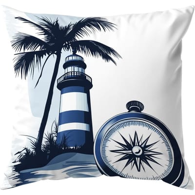 1/4 stuks Zomer Nautisch Thema Kussens Kussensloop Polyester Kussenhoes Sierkussen Kussenhoes Huis Auto Sofa Decor 45x45cm