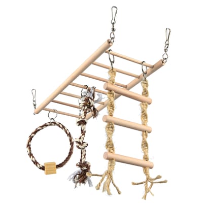 Houten touwladders ophangen voor knaagdieren Trixie