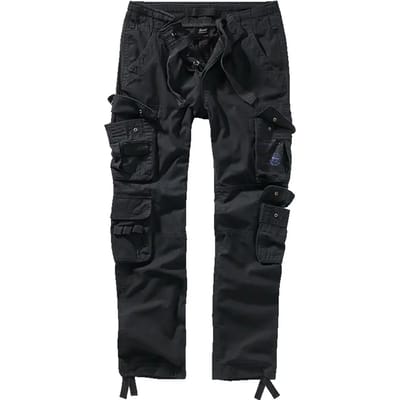Brandit Cargobroek - Pure Vintage Trouser Slim - S tot 5XL - voor Mannen - zwart