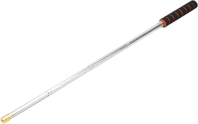 Visnet Verlengstang - Net Steel - Vissen Uitbreiden - Roestvrij Staal - 26-75cm - Zilverkleurig