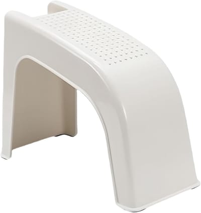 Pedicure Stoel - Voetensteun Tafel - Voetverzorging Thuis - Antislip Stabiliteit - 37.5x28x16.5 cm - Wit