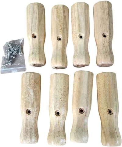 Tafelvoetbal Handvatten - Voetbaltafel Handgrepen - Sport Spel - Antislip Groef - 8 stuks - Geel