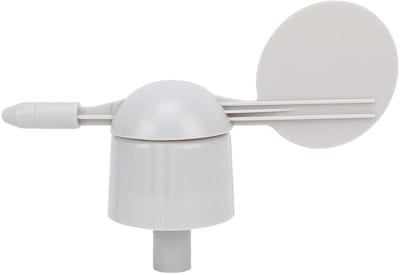 Windrichtingsensor - Weermeter Sensor - Nauwkeurige Weermeting - Duurzame ABS Constructie - 20 x 13 x 6 cm - Zwart
