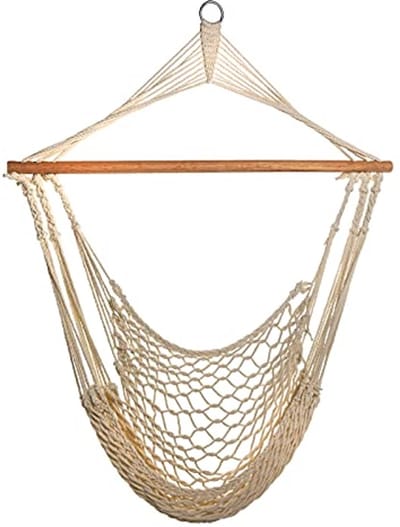 Hangstoel in netlook voor binnen en buiten - comfortabele bohemian style