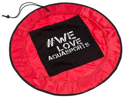 BECO voetenmatje en wetbag - rood/zwart - strand