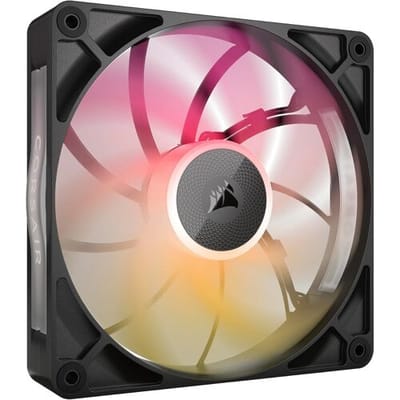 Corsair iCUE LINK RX140 MAX RGB PWM Thick Fan Expansion - Ventilatorhuis - 140mm - 102.9 cfm - 300 - 1600 rpm - 10 - 31 dBA - 8 RGB LED's - 4-pin PWM - zwart