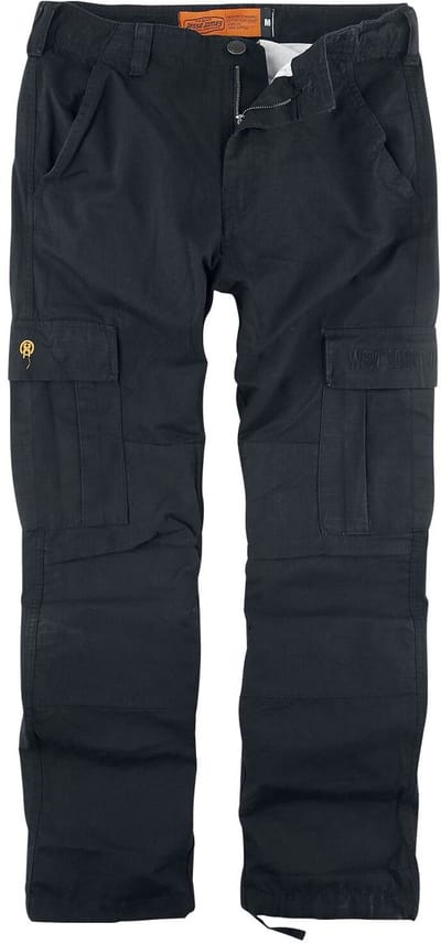 West Coast Choppers Caine Ripstop Cargo Pants Cargobroeken zwart XXL Katoen -