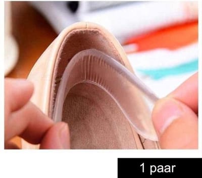 CHPN - Hielbeschermers - Hielpijn - Hielbeschermer- Hielkussentje - 1 Paar - Transparant - One size - Schoenkussentje - Voetkussen - Siliconen