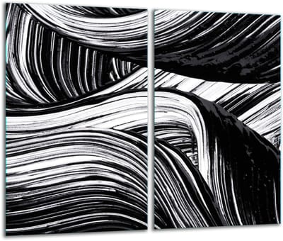 TMK ArtDeko Serie - Glazen Snijplank - 30x52cm - Inductie - Veelzijdig