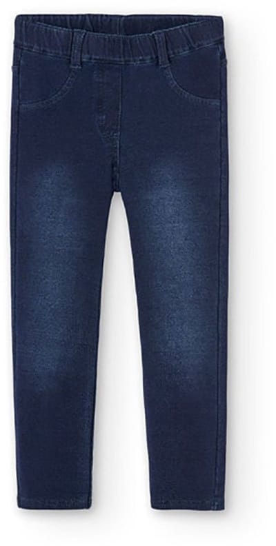 Boboli Fleece Denim Broek Blauw 4 Years Meisjes