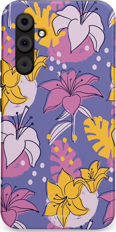 Casetastic Hoesje Geschikt voor Samsung A54 (5G) - Stijlvolle Beschermende Duo-layer Case - Lichtjesbloei