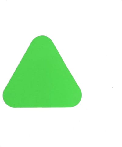 Haaientanden (20 stuks) - Groen 100 x 91 mm Anti-slip-vloersticker