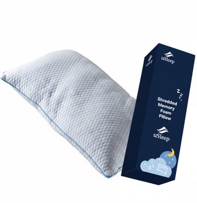 uSleep® - Hoofdkussen - Memory Foam - 60x70 cm - Afstelbaar Design - Geschikt voor rug-, zij- en buikslapers - Traagschuim - Vermindert Nekklachten