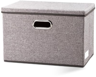 Dailygoody - Opbergdoos - Decoratief - Grijs - Opvouwbaar - Organizer - Geschikt voor cosmetica en make-up - 43x30x30 cm