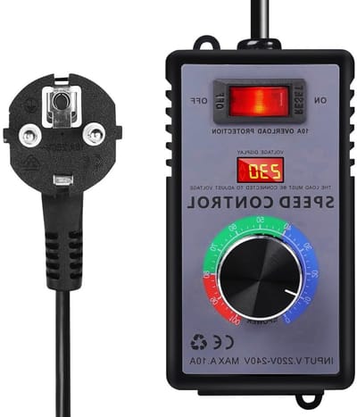 Voltage Regulator voor AC 220 V, 10 A, 4000 W - Snelheidsregelaar met Draai Knop, Perfect voor Hoekslijpers en Ventilatoren