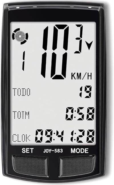 CLGP® Kilometerteller Fiets - Snelheidsmeter - Fietscomputer Draadloos