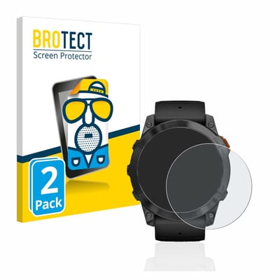 BROTECT - Screenprotector voor Garmin Fenix 7X Pro Solar (51 mm) - Folie Beschermfolie matte 2 Stuks