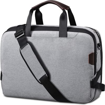 15,6 inch laptoptas voor arm waterdichte grijze zakelijke aktetas organizer tas documenten werk reizen