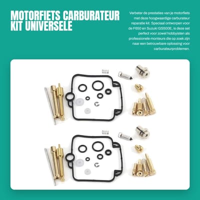 Dailygoods- Carburateur Reparatieset 2 Sets - Carburateur Synchronisatie Set - Carburateur Afstelgereedschap - Geschikt voor F650/GS500E - 42 Stuks Accessoires - Carburateurreparatieset