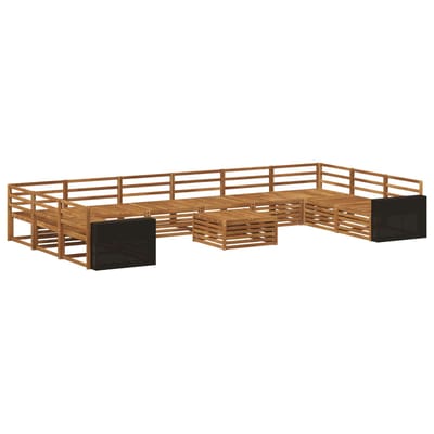 vidaXL - Sofa-Sets - 11 - st - Massief - Acacia - Hout