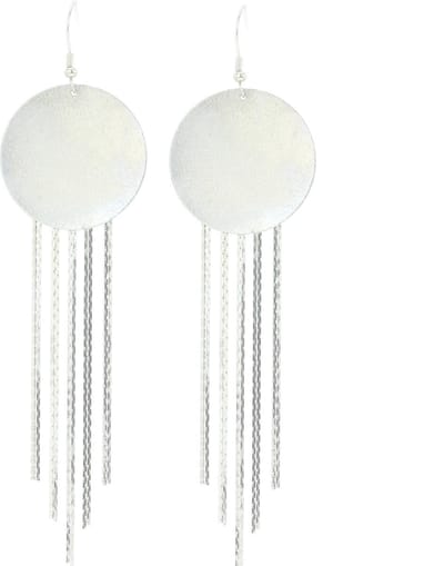 Behave - Lange oorhangers zilverkleur