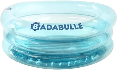 Opblaasbaar Badje - Kinderbadje Babybad - Thuis en Onderweg - Compact Opvouwbaar - 41 x 9 x 36 cm - Blauw