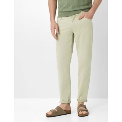 BRAX Heren Chino Broek regular/straight Groen 35W / 32L Volwassenen