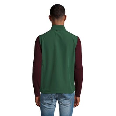 SOLS Heren Rallye Softshell Mouwloos Gilet (Fles groen)