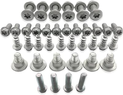 Schroevenset Motorfiets - Boutenset Onderdelen - Onderhoud en Reparatie - Roestbestendig Materiaal - M6 M8 - Zilverkleurig