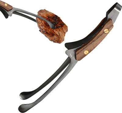 Spatel Clip - Japanse BBQ Tang - Zelfstaande tot ngs Zilveren BBQ - Antislip Hittebestendige Ton gs - Tong voor Grill - Accessoires voor Camping