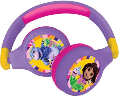 2-in-1 Bluetooth® en Bedrade comfortabele opvouwbare Koptelefoon met veilige volumebeperking Dora Design