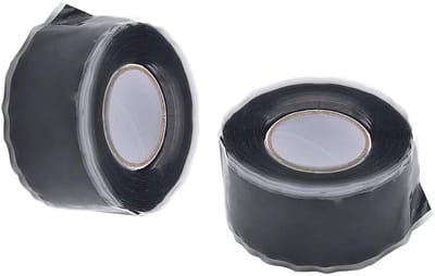 Multifunctionele Zelfsmeltende Siliconen Tape - Isolatie, Reparatie en Afplaktape - Waterdicht en Weerbestendig, 25 mm Breed, 2 x 3 m, Zwart