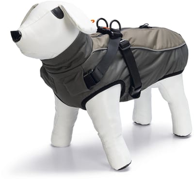 Beeztees Milo - Hondenjas + Hondentuig - Grijs - 24 cm