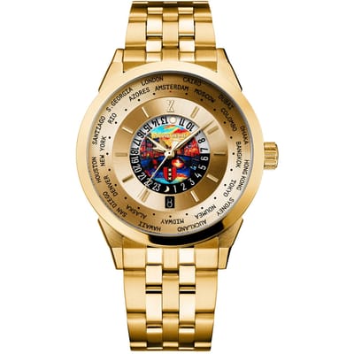 Jacob Zech - Heren Horloge Amsterdam City - Goud
