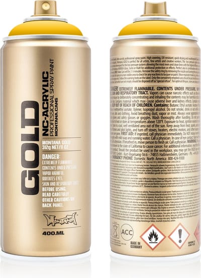 Montana GOLD S1010 Shock Yellow spuitbus 400ml