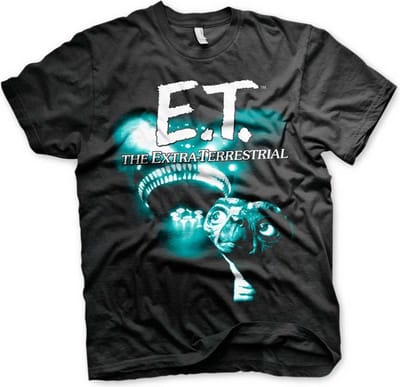 E.T. Heren Tshirt -S- Duotone Zwart