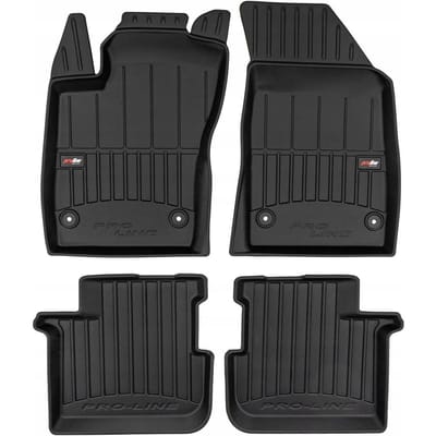 FROGUM PROLINE Automatten - Geschikt voor FIAT TIPO Sedan (vanaf 2015) - 4-delig - TPE Rubber - Zwart