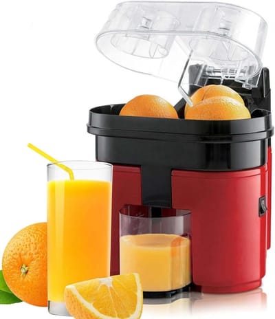 Elektrische Citruspers - Sapcentrifuge Machine - Verse Sappen Maken - Dubbele Perskop - 90W Vermogen