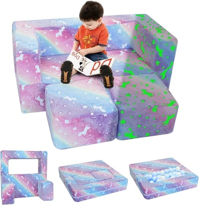 Kinderslaapbank Glow in the Dark - Peuter Fauteuil Voor Speelkamer