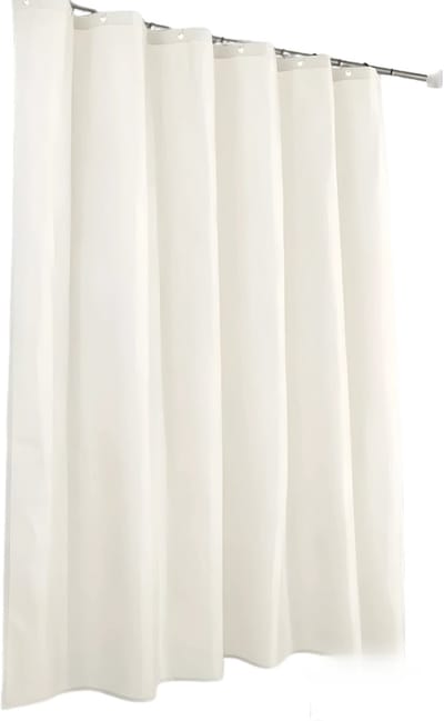 Douchegordijn - Voor Badkamer & Badkuip - Ivoorkleurig, 100% Waterdicht, Hotelluxe Extra Lang - Stof - Ivory-180*180cm
