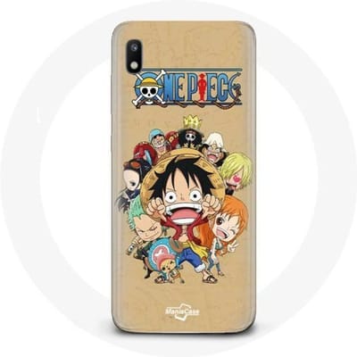Coque pour Samsung Galaxy A10 One piece Manga Equipage du Chapeau de Paille