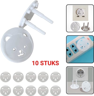 10 Stuks Stopcontact Beschermers – Baby Veiligheidsstekkers – Anti Elektrische Schok – EU Stopcontact Cover – Kindveilige Stekkerbeveiliging