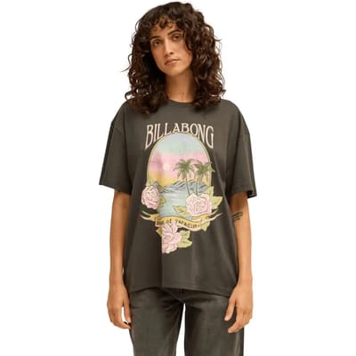 Billabong Dreamy Memories T-shirt Met Korte Mouwen Groen XS Vrouw