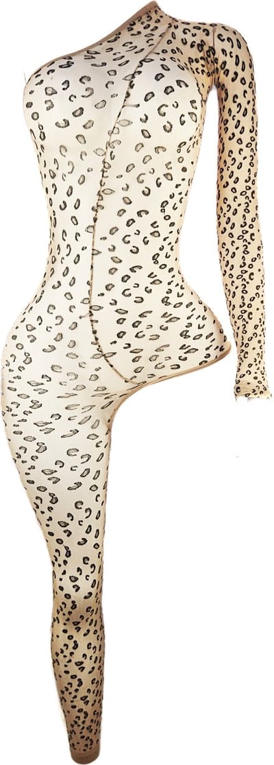 BamBella ® - Panty pak -Onesize - body suit - Dames - Onesize - Erotische jumpsuit van kant lingerie bruin