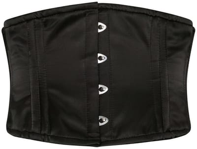 Succubus Clothing Noir Waspie Underbust Corset Zwart