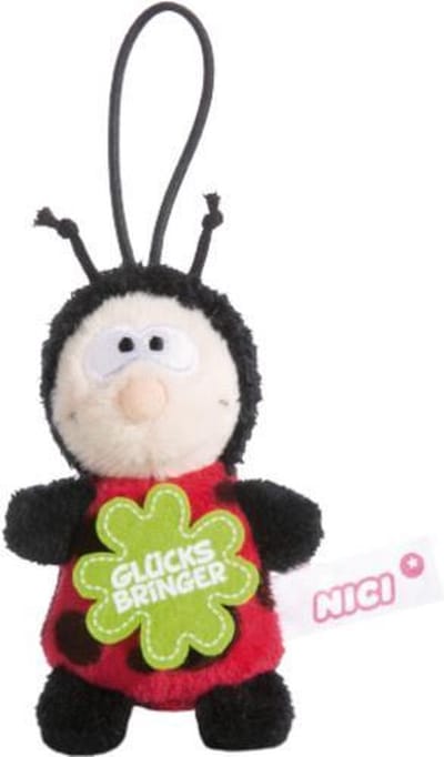Nici Sleutelhanger Ladybird 8 Cm Zwart/rood/groen