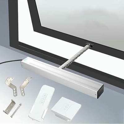 Elektrische Raamopener - Automatische Ketting - Smart Home - Verstelbare Slag - 600N Koppel - Zilver